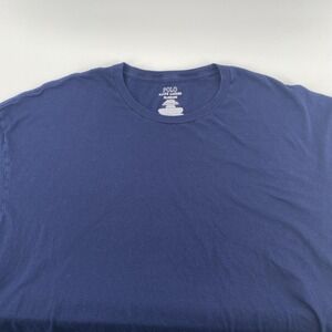 Polo Ralph Lauren Shirt Mens 2XL Navy Blue Classic Fit Cotton Logo Tee Casual
